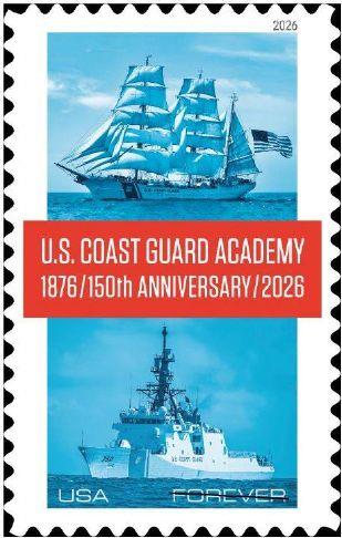 U.S. Postal Service to release stamp in honor of U.S. Coast Guard Academy's 150th anniversary