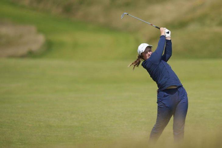Japan's Miyu Yamashita and Rio Takeda pull away from the field at Women's British Open