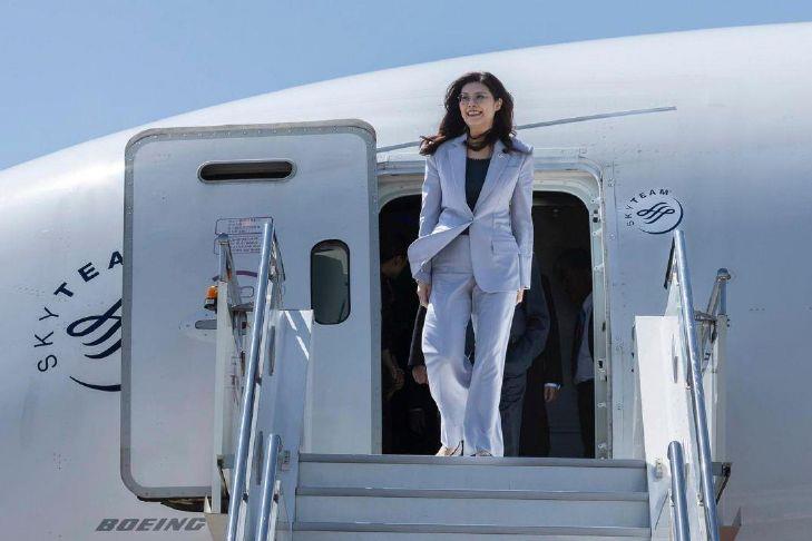 Taiwan opposition leader arrives in China on what she calls a 'journey to peace'