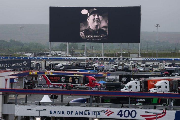 Somber mood surrounds Coca-Cola 600 as drivers prepare to race three days after Kyle Busch's death