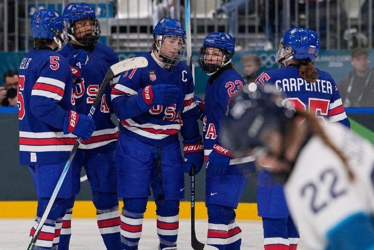 Hilary Knight ties U.S. Olympic goal record in 5-0 win over Finland team coming off stomach virus