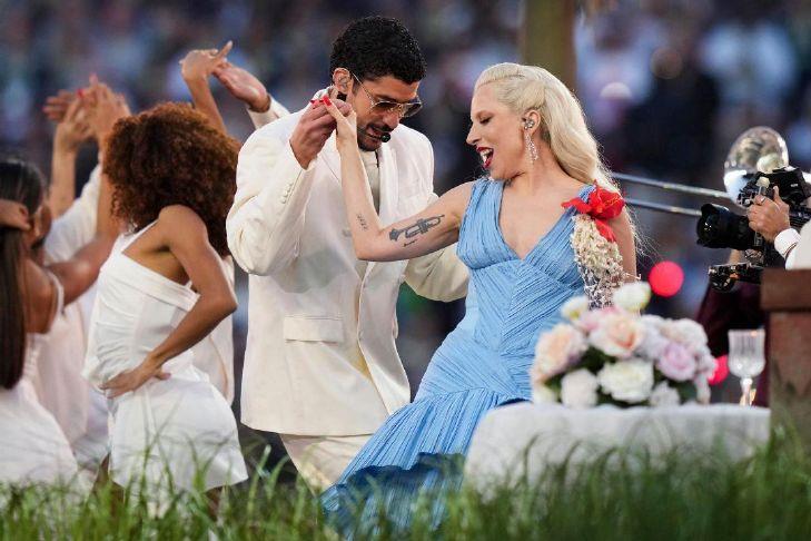 Bad Bunny brings Gaga, Martin and Puerto Rican pride to Super Bowl as Green Day, Puth play pregame